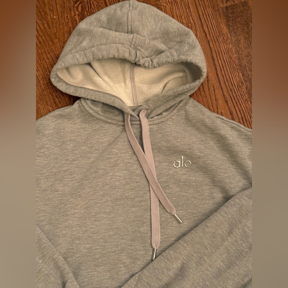 ALO Yoga Gray Hoodie Sweater